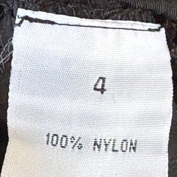 Whimsy Black Ruched Asymmetrical Wmns Skirt Size 4  Drawstring Avant Boho Gothic - Picture 5 of 10